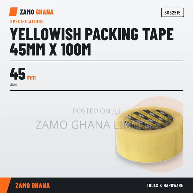Yellowish Packing Tape 45mm x 100m - SGS2515 - 1