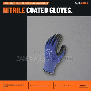 Ace-Tek Nitrile Coated Polyester Knitted Gloves - Blue Zebra-10