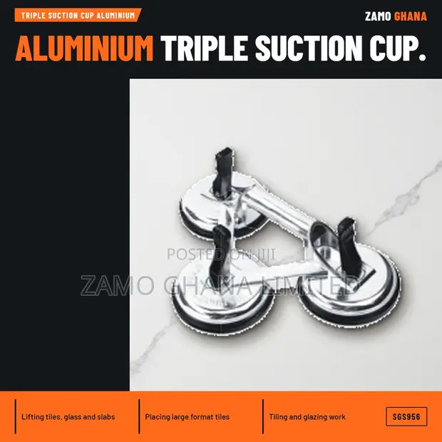 Triple Suction Cup Aluminium - SGS956 - 1