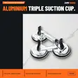 Triple Suction Cup Aluminium - SGS956 - 1