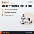 Triple Suction Cup Aluminium - SGS956 - 3