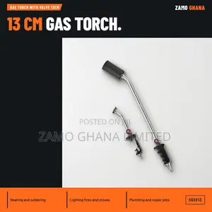 SGS Gas Torch with Valve, 13cm