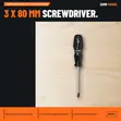 SGS Phillips Screwdriver 3x80mm Black Series - 1