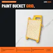 Bucket Grid Yellow 26x30cm - SGS379 - 1