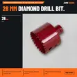 Rubi Drygres 28mm Premium Diamond Drill Bit M14 - 1