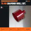 Rubi Drygres 75mm Premium Diamond Drill Bit M14 - 1