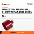 Rubi Drygres 75mm Premium Diamond Drill Bit M14 - 2