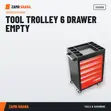 Acme Tool Trolley - 6 Drawer Empty - 1