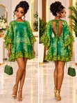 Backless Ankara Style Dress - 1