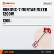 Rubi Rubimix-7 Mortar Mixer 1200W - 2