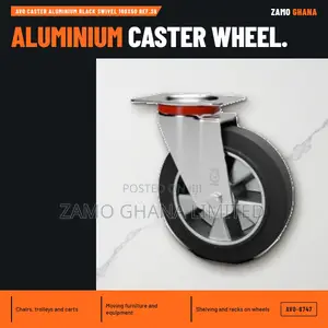 Avo Caster Aluminium Black Swivel 160x50