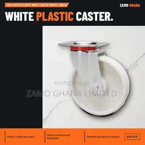 Avo Caster Plastic White Swivel 100x40 - AVO-5731