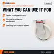 Avo Caster Plastic White Swivel 100x40 - AVO-5731 - 3