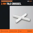 Plastic Tile Trim with Head 2mm x 200 - 1