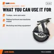 Iron Caster 2 Inch Swivel + Brake - 134-50 - 3