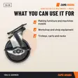 Tera Iron Caster 2.5 Inch Swivel + Brake - 3