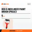 Acme Red 5 Inch #633 Paint Brush - 2