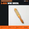 Wire Brush 5 Row #105 Light Duty (Piece) - 1