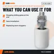 Acme Gate Roller Stopper 40x60 White Nylon - 3