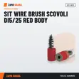 Sit Wire Brush Scovoli Di5/25 Red Body - SIT-1933 - 2