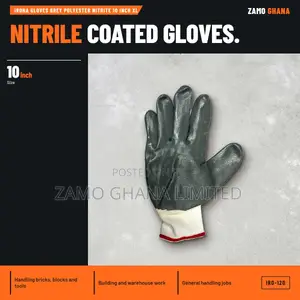 Irona Gloves Grey Polyester Nitrile XL