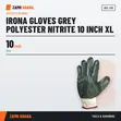 Irona Gloves Grey Polyester Nitrile XL - 2