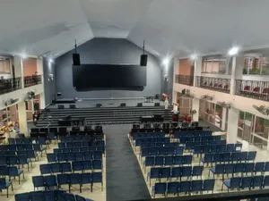 Gray Industrial Carpet (Plain) for Churches, Auditoriums