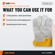 Ace-Tek Orange & Grey Leather Gloves - 10.5 Inch - 3