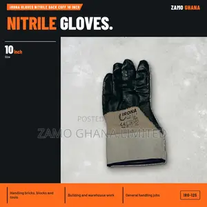 Irona Gloves Nitrile Back Cuff 10 Inch