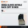 Irona Gloves Nitrile Back Cuff 10 Inch - 2