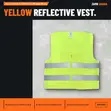 Ace-Tek Reflective Safety Vest with Zipper - Yellow, XXL - 1