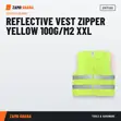 Ace-Tek Reflective Safety Vest with Zipper - Yellow, XXL - 2
