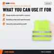 Ace-Tek Reflective Safety Vest with Zipper - Yellow, XXL - 3