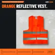 Ace-Tek Reflective Safety Vest Zipper Orange XXL - 1