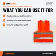 Ace-Tek Reflective Safety Vest Zipper Orange XXL - 3