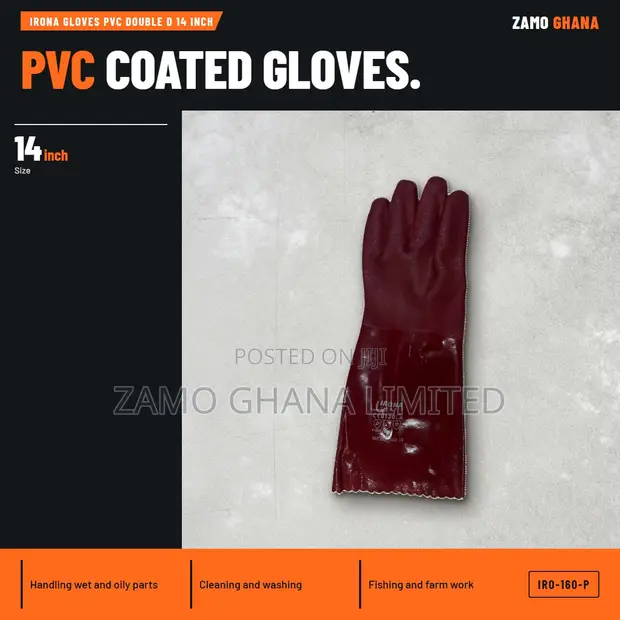 Irona Gloves PVC Double D 14 Inch - IRO-160-P - 1
