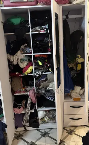 2-in-1 3-Door Wardrobe