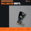Tera Rainboots Size 44 Black Wellington Boots - 1