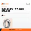 Hose Clips TW 4 Inch (50p/PKT) - 2