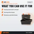 Acme 17-Inch Plastic Tool Box with Clips - 2