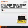 Acme Steel Tool Box - 14 Inch (Black/Yellow) - 2