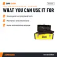 Acme Steel Tool Box - 14 Inch (Black/Yellow) - 3
