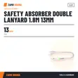 Ace-Tek Safety Absorber Double Lanyard 1.8M 13mm - 2