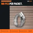 Hose Clips TW 1 1/4 Inch (100 Pcs/Pkt) - 1