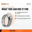 Hose Clips TW 1 1/4 Inch (100 Pcs/Pkt) - 3