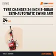 Mirage Tyre Changer 24 Inch Semi-Automatic Swing Arm - PL-1211 - 2