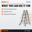 Ferral 4+4 Telescopic Ladder (x2) Aluminium Multi-Purpose - 2