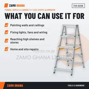 Ferral Duplo 8 Aluminium Ladder 7+1 Steps