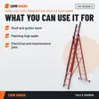 Ferral 3X12 Fiberglass Red Triple Slide Ladder - 2