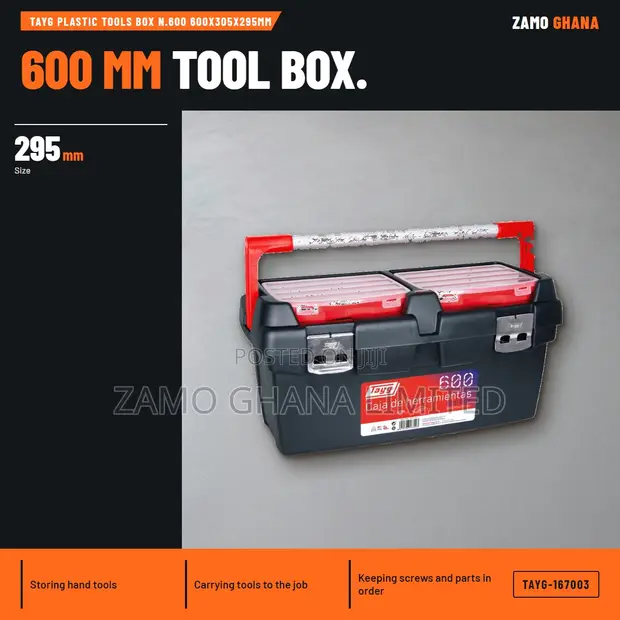 Tayg Plastic Tool Box N.600 - 600x305x295mm - 1